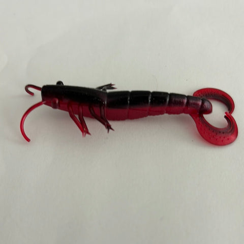 Red Shad Shrimp, 3", qty 10