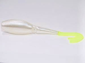 NEW!!! Whippin Chicken, Pearl & Chartreuse, 4 inches, qty 6