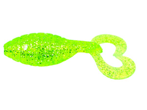 NEW!!! Bubba Clucker Mullet, Smokin Hot-Chartreuse Shine, 3", qty 7