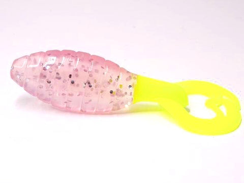 NEW!!! Bubba Clucker Mullet, Holographic Pink, 3 inches, qty 7