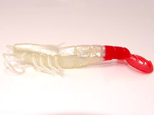 Pearl-Red Tail, 4” Shrimp, qty 6
